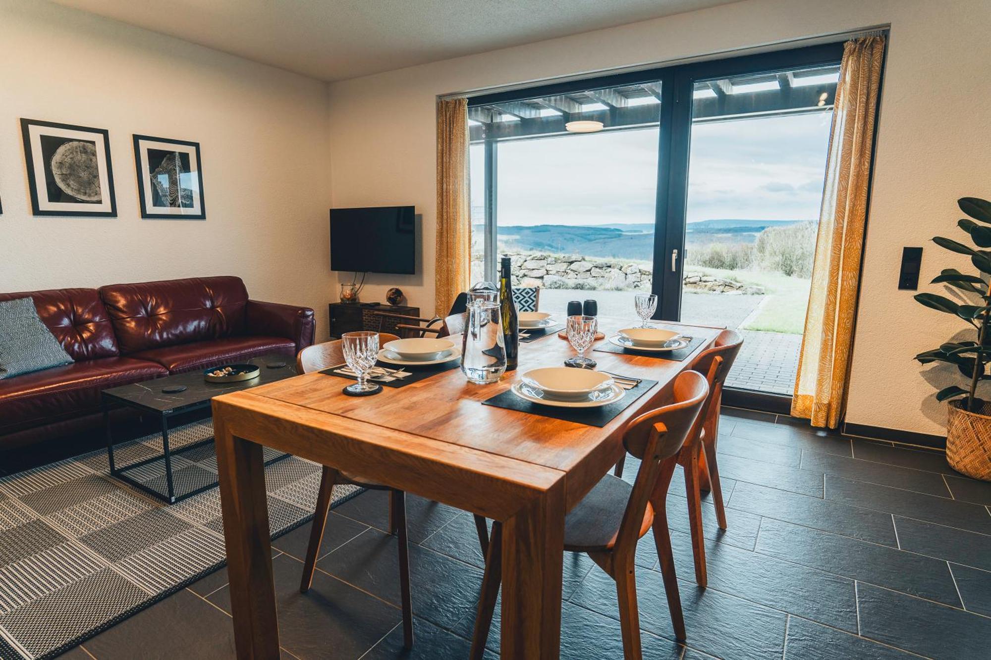Hunsrueck Valley View Apartment With Cedar Sauna Bruschied 외부 사진