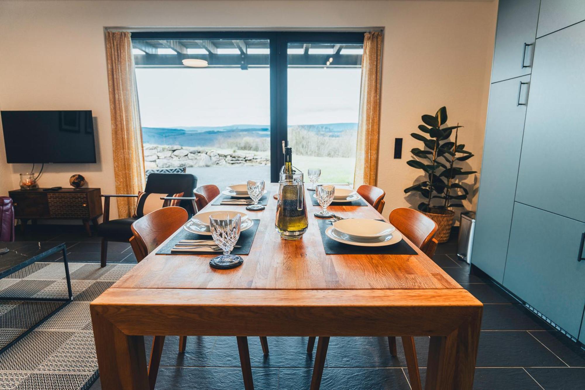 Hunsrueck Valley View Apartment With Cedar Sauna Bruschied 외부 사진
