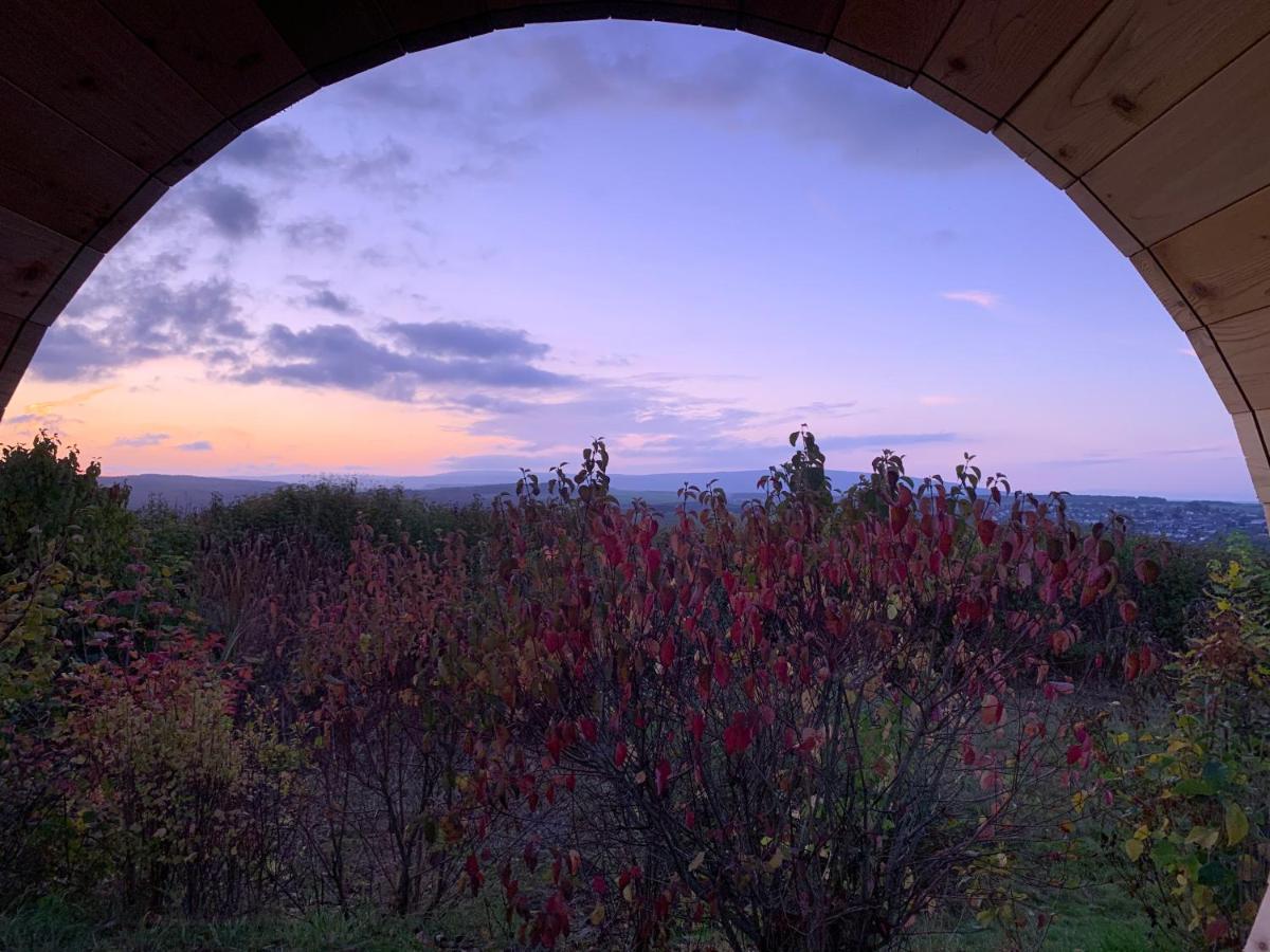 Hunsrueck Valley View Apartment With Cedar Sauna Bruschied 외부 사진