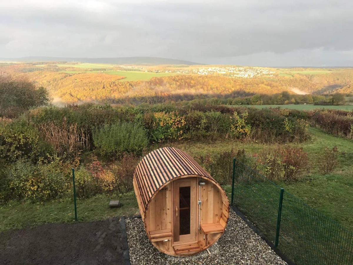Hunsrueck Valley View Apartment With Cedar Sauna Bruschied 외부 사진